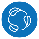 Leaves eco recycle icon