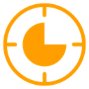 Less Time Clock Wedge icon