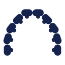 Lingual braces icon