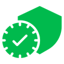 Long Term Protection Shield Clock icon