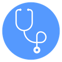Looped Stethoscope Color Filled icon