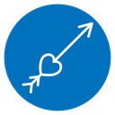 Love arrow icon