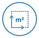 M2 area unit icon