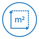 M2 area unit icon