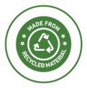 Made from recycled materials icon