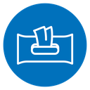 Makeup remover wipes icon