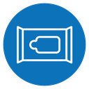 Makeup remover wipes icon