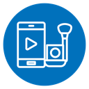 Makeup tutorial video icon