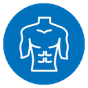 Male torso icon