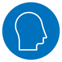 Man acne on face icon