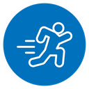 Man fast run icon