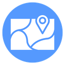 Map Location Marker Color Filled icon