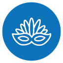 Mask for brazil carnival celebration icon