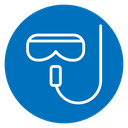 Mask snorkel icon