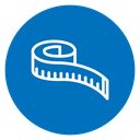 Measuring Tape Color Filled icon