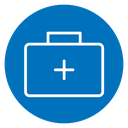 Medical aid kit icon