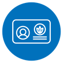 Medical marijuana card icon