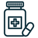 Medicine bottle icon