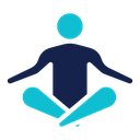 Meditating icon