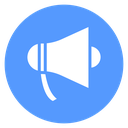 Megaphone Sound Waves Color Filled icon