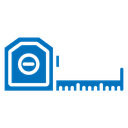 Meter tape icon