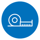 Meter tape icon