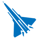 Military aircraft icon