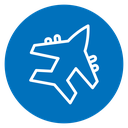 Military aircraft icon