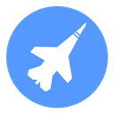 Military aircraft icon