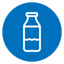 Milk bottle icon