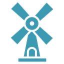 Mill sign 4 icon