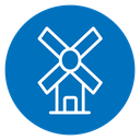 Mill sign icon