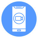 Mobile Video Call Color Filled icon