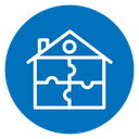 Modular house icon
