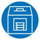 Money counting machine icon
