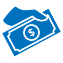 Money donation icon