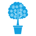 Money tree icon