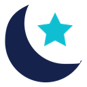 Moon and star icon