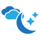 Moon Stars Cloud icon