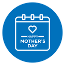 Mothers day calendar icon