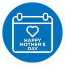 Mothers day calendar icon