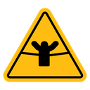 Mud warning sign icon