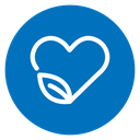 Natural Heart Leaf Color Filled icon