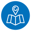 Navigation road trip icon