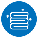 Neat fold clothes icon