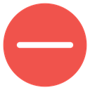 Negative sign icon
