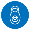 Nesting dolls icon