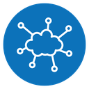 Network cloud icon
