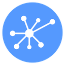 Network Hub Spokes Color Filled icon