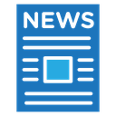 Newspaper Color Filled icon